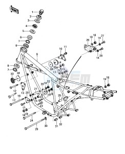 KZ 400 A B (A1-B2) drawing FRAME_FRAME FITTINGS