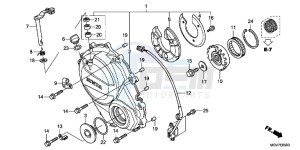 CBR600FB drawing RIGHT CRANKCASE COVER