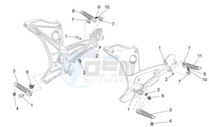 1200 Sport 8V drawing Foot rests I