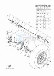 YFM700FWB KODIAK 700 (B6KN) drawing FRONT WHEEL