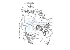 WR 400-426 F 426 drawing HEADLIGHT-METERS EURO KIT