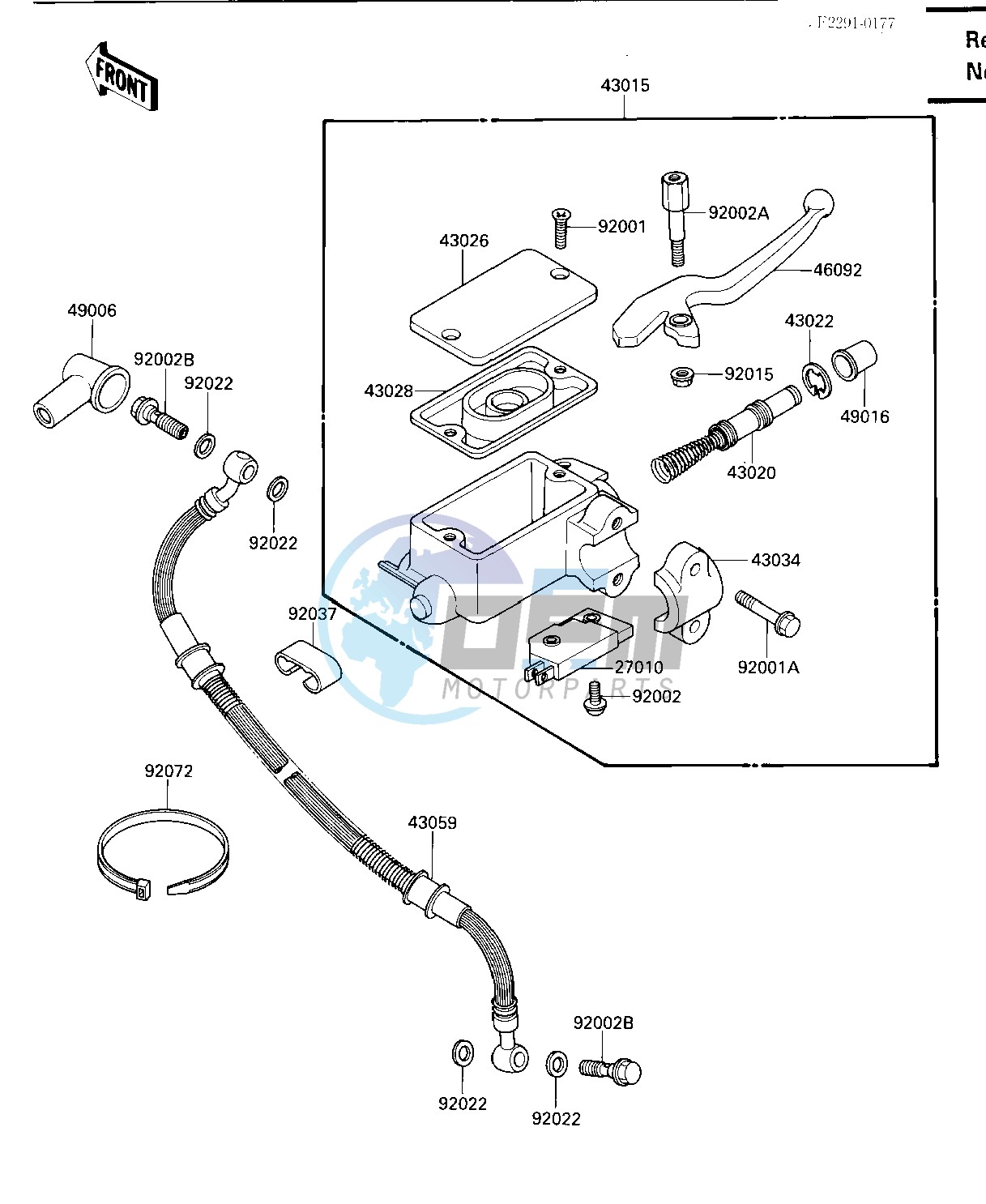 FRONT MASTER CYLINDER