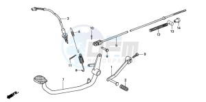 CG125ES drawing PEDAL