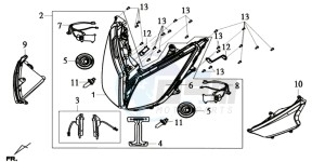 GTS 125I ABS-SNS EURO4 L7 drawing HEAD LAMP CPL.