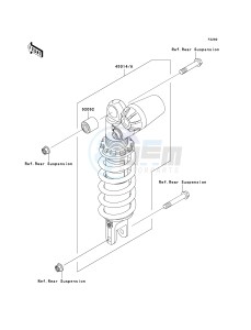 ZX 636 B [NINJA ZX-6R[ (B1-B2) [NINJA ZX-6R drawing SHOCK ABSORBER-- S- -