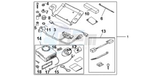 CBR1000RA9 U / ABS MME SPC drawing KIT ALARM SYSTEM