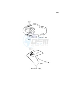 Z250SL BR250EFS XX (EU ME A(FRICA) drawing Decals(Green)