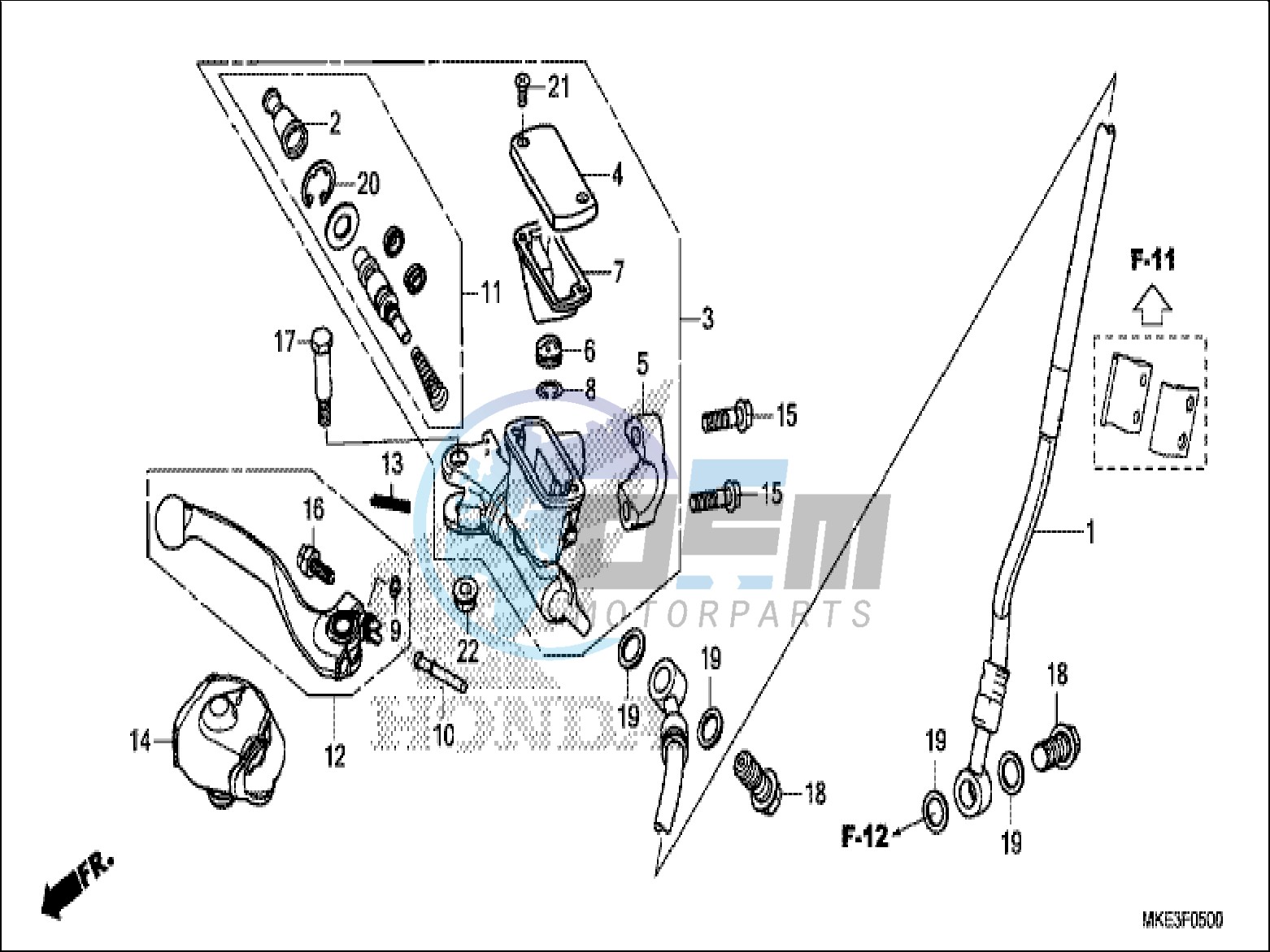 FRONT BRAKE MASTER CYLINDER