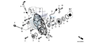 CB650FE CB650F 2ED - (2ED) drawing RIGHT CRANKCASE COVER