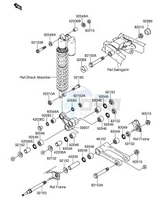 RM-Z250 (E24) drawing SUSPENSION