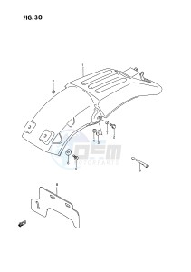 RMX250 (E3) drawing REAR FENDER