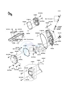 NINJA_ZX-10R_ABS ZX1000KEF FR XX (EU ME A(FRICA) drawing Engine Cover(s)