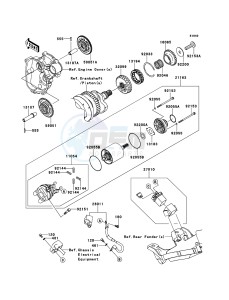 NINJA ZX-6R ZX600RDF FR GB XX (EU ME A(FRICA) drawing Starter Motor