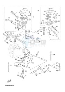 YP125RA (ABS) X-MAX125 ABS X-MAX125 ABS (2ABD) drawing FRONT MASTER CYLINDER