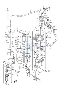 DF 200 drawing Fuel Pump/Fuel Vapor Separator (S/N 110001 & Newer)