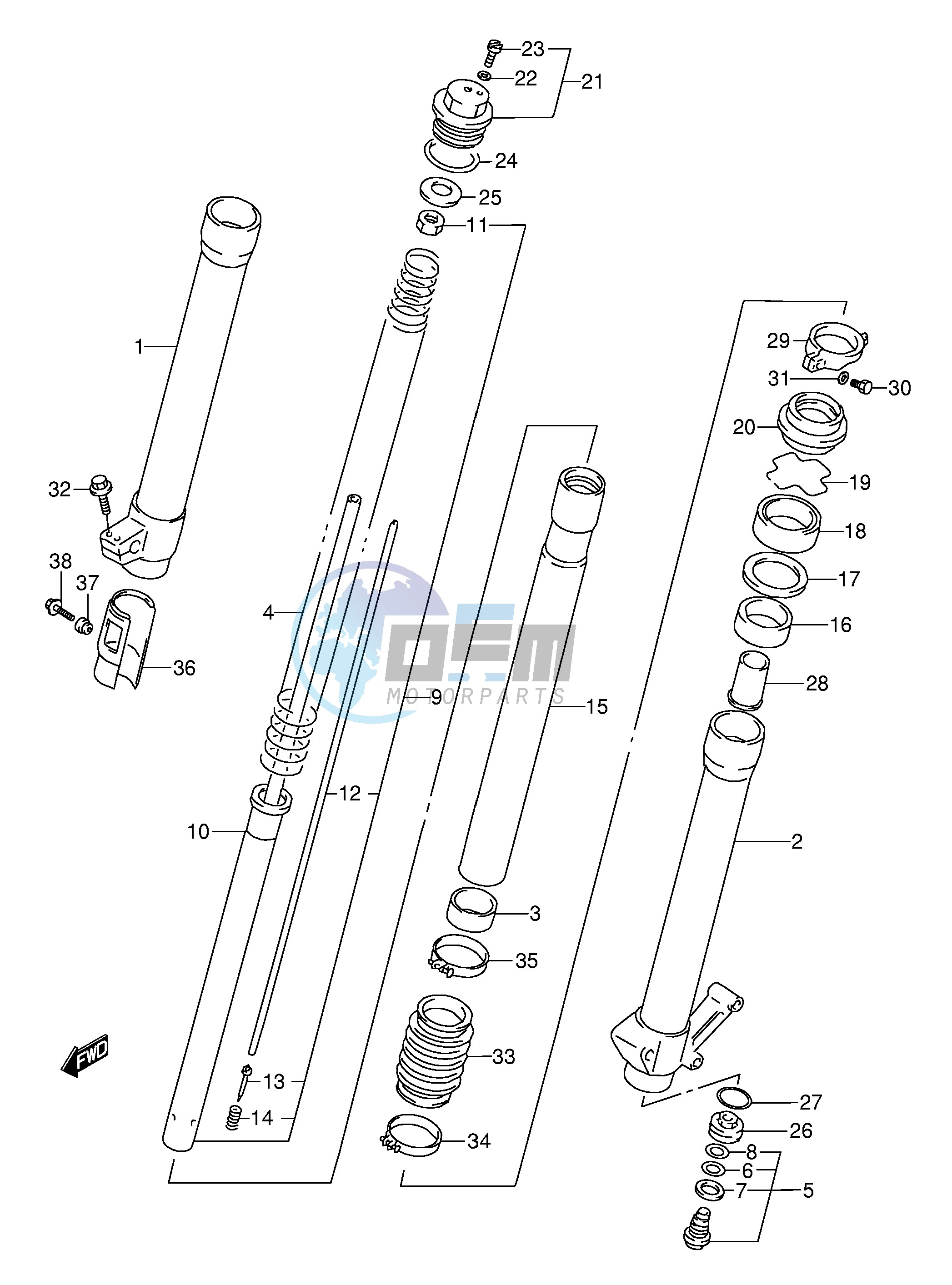 FRONT DAMPER (MODEL T)