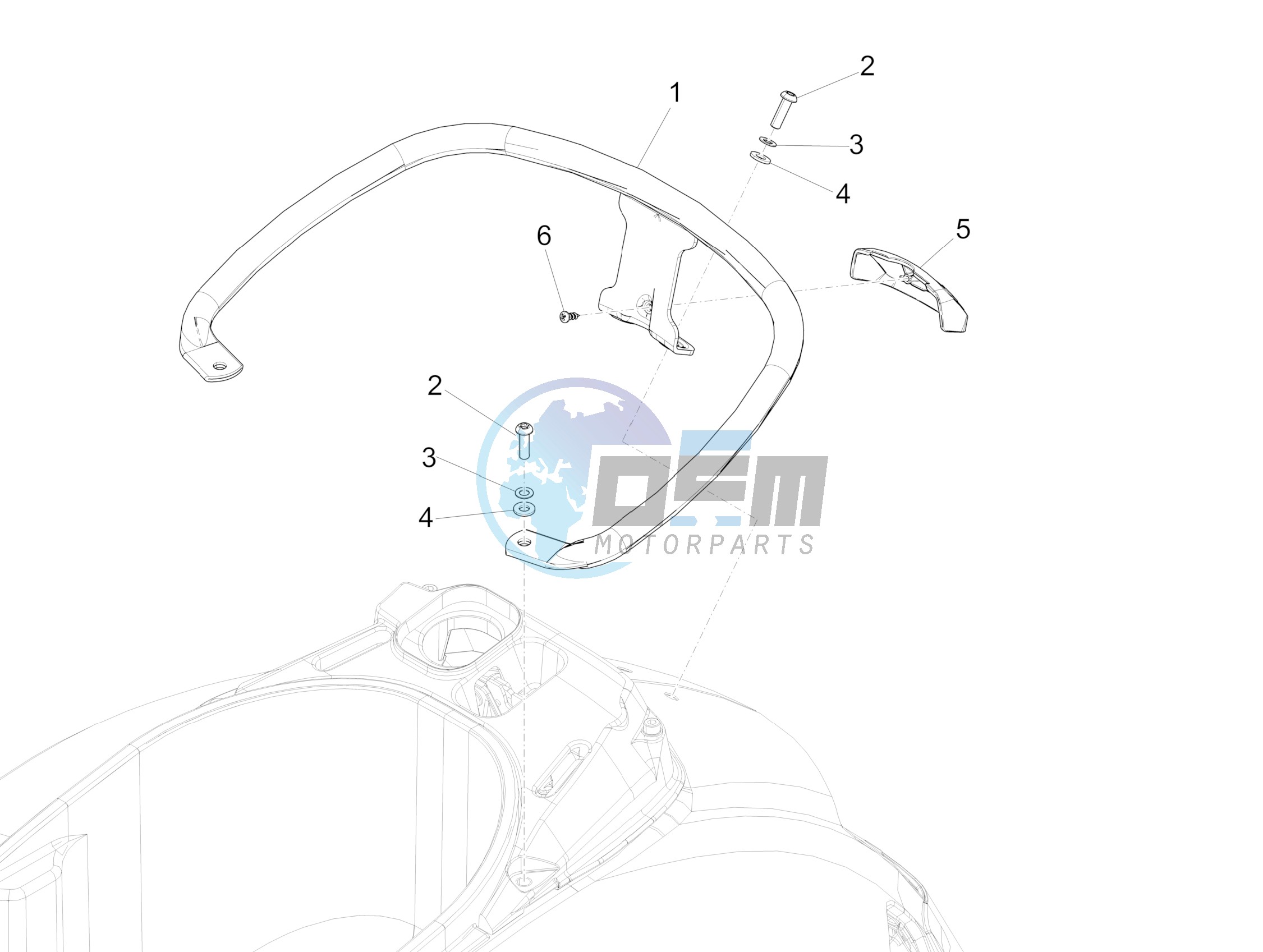 Rear luggage rack