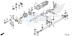 TRX420FA2E TRX420 Europe Direct - (ED) drawing GEARSHIFT FORK (TRX420FA1/FA2)