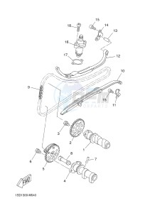 YP400RA EVOLIS 400 ABS (BL12) drawing CAMSHAFT & CHAIN