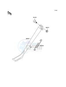 VN800 CLASSIC VN800-B10P GB XX (EU ME A(FRICA) drawing Stand(s)