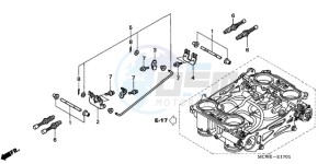 VFR8009 Ireland - (EK / MME TWO) drawing THROTTLE BODY (COMPONENT PARTS)