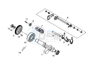 WOLF 125 SBN drawing GEAR AXLE