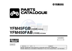 YFM450FWA YFM45FGB GRIZZLY 450 IRS drawing .1-Front-Page