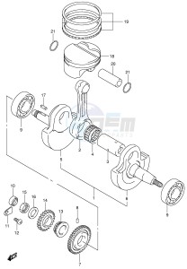 DR-Z400 (E1) drawing CRANKSHAFT