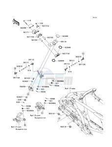 KSF 450 B [KFX450R MONSTER ENERGY] (B8F-B9FB) B8FA drawing STEERING SHAFT