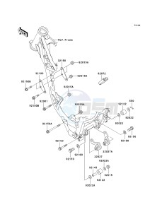 KX 85 A [KX85 MONSTER ENERGY] (A6F - A9FA) A9F drawing ENGINE MOUNT