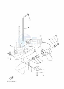 FT8GMH drawing PROPELLER-HOUSING-AND-TRANSMISSION-2