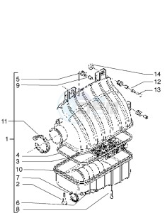 X9 500 drawing Air filter