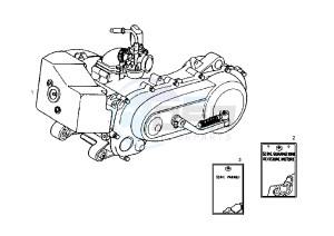 ATLANTIS O2 RED BULLET - 50 cc drawing ENGINE