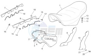 California Vintage 1100 drawing Saddle-Central bod