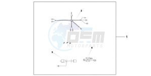 SH300A9 UK - (E / ABS MKH TBX) drawing HEATED GRIP ATT.