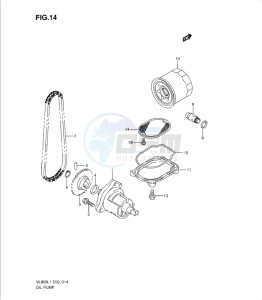 VL800 drawing OIL PUMP