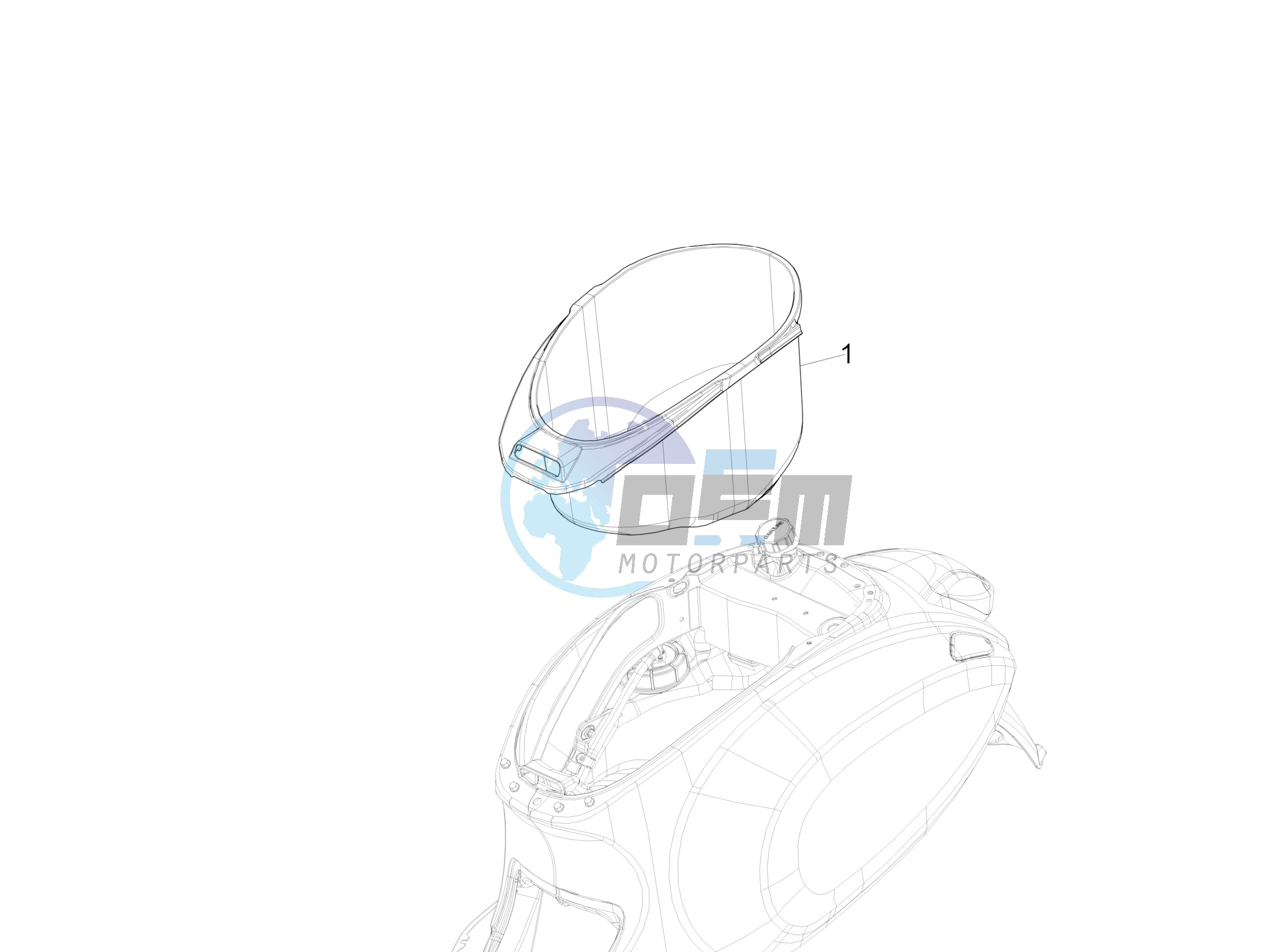 Helmet housing - Undersaddle