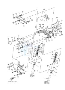 MW125A TRICITY 125 ABS (2CM2 2CMC) drawing STEERING