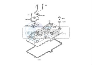 ZZR 600 (EU) drawing CYLINDER HEAD COVER