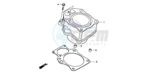 TRX420FM FOURTRAX drawing CYLINDER