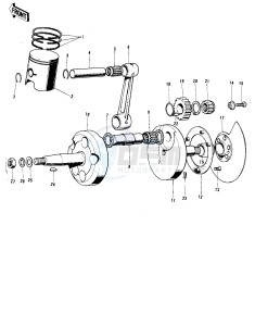 F8 (BISON A) 250 (BISON A) drawing CRANKSHAFT_PISTON_ROTARY VALVE -- F8-A- -