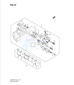 GSF650/S drawing REAR CALIPER (GSF650K9/SK9/SUK9/UK9/L0/SL0/SUL0/UL0)