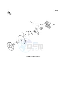 KVF 400 C [PRAIRIE 400 4X4] (C1-C4) [PRAIRIE 400 4X4] drawing OPTIONAL PARTS-- DRIVE CONVERTER- -