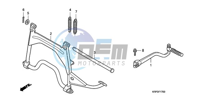 KICK STARTER ARM/STAND