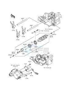 VULCAN_1700_VOYAGER_ABS VN1700BEF GB XX (EU ME A(FRICA) drawing Gear Change Drum/Shift Fork(s)