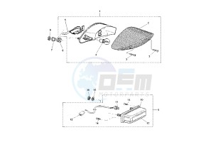 BT BULLDOG 1100 drawing TAILLIGHT