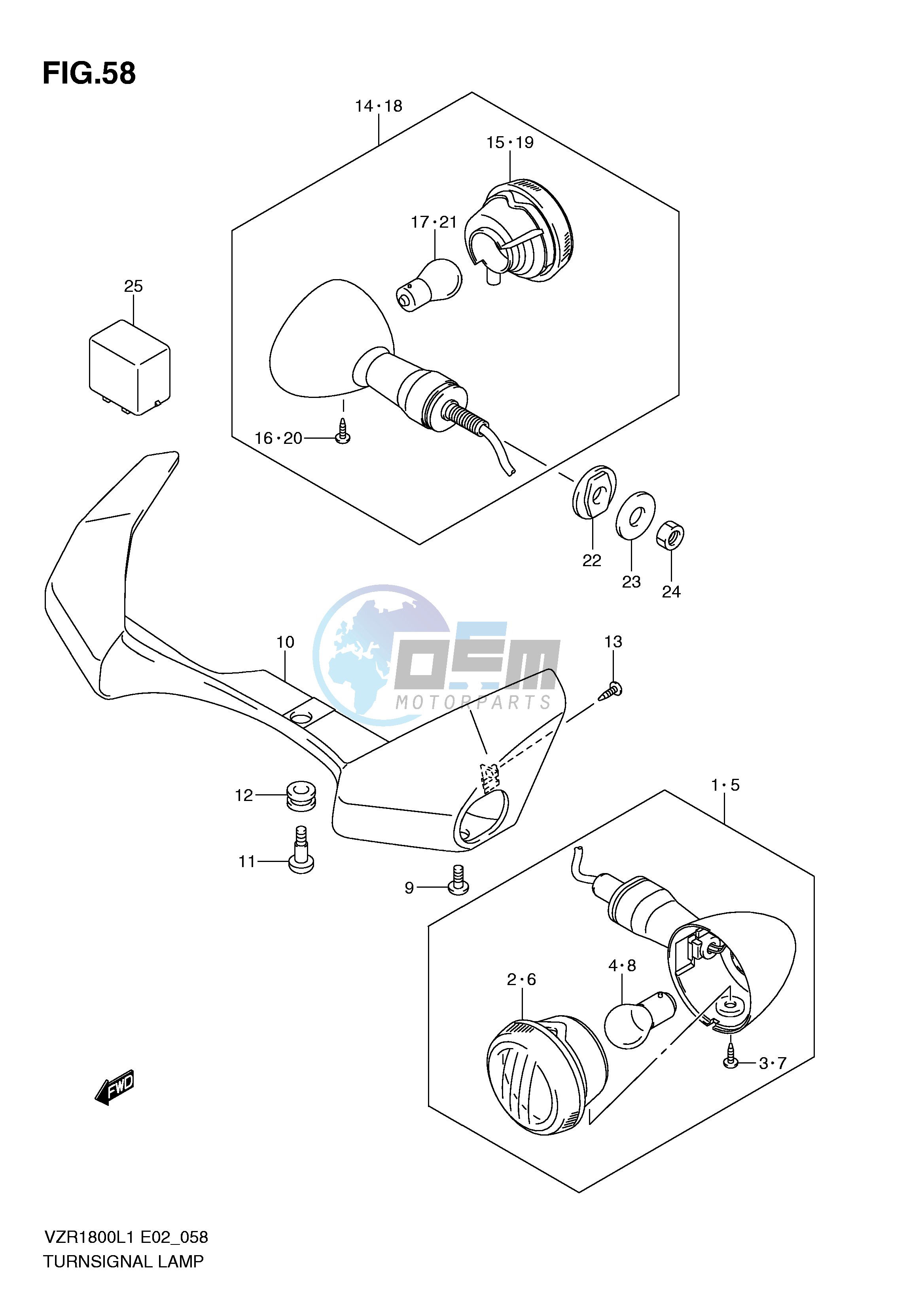 TURNSIGNAL LAMP (VZR1800L1 E19)