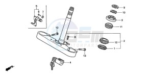 GL1500CD drawing STEERING STEM