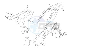 SENDA DRD MOTARD - 125 CC drawing REAR BODY