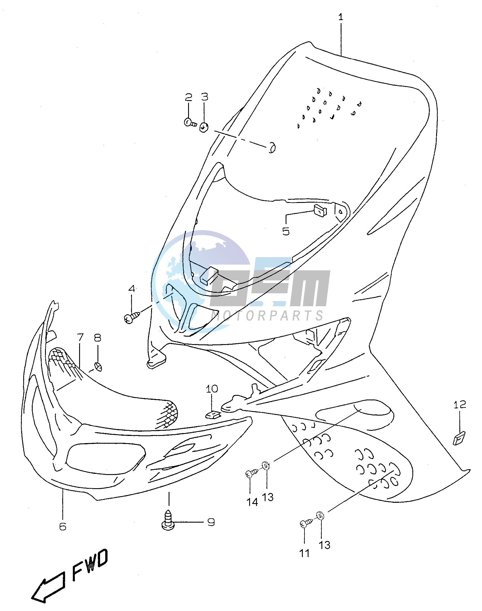 FRONT LEG SHIELD (model Y)